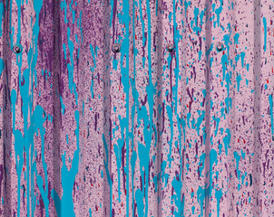 the background texture is multi color red gray green yellow blue gray, metal leaf, a profile