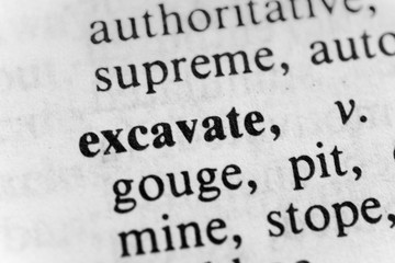 Fototapeta premium Excavate