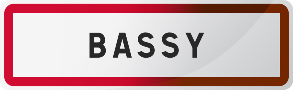 Panneau Bassy - Ville de Haute-Savoie - 74 - Auvergne-Rh&ocirc;ne-Alpes - France
