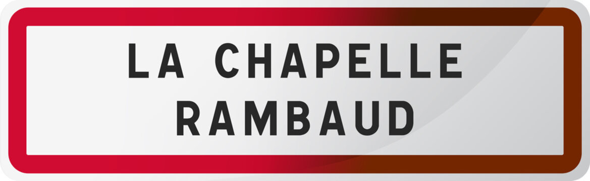 Panneau La Chapelle Rambaud Ville de Haute-Savoie - 74 - Auvergne-Rhône-Alpes
