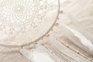 Closeup of handmade dream cathcer