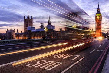 Foto auf Alu-Dibond Houses of Parliament and Big Ben - London, UK © Roland Abel
