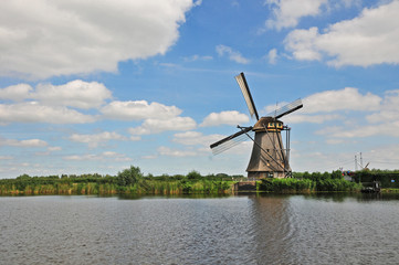 Obraz premium Olanda, Mulini a vento a Kinderdijk