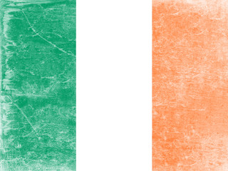 Fototapeta premium Grunge flag of Ireland.