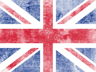 Grunge flag of Great Britain.