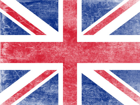 Grunge flag of Great Britain.