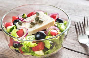 Bowl of Greek salad