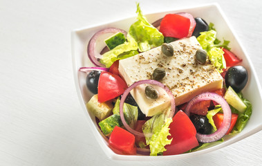 Bowl of Greek salad