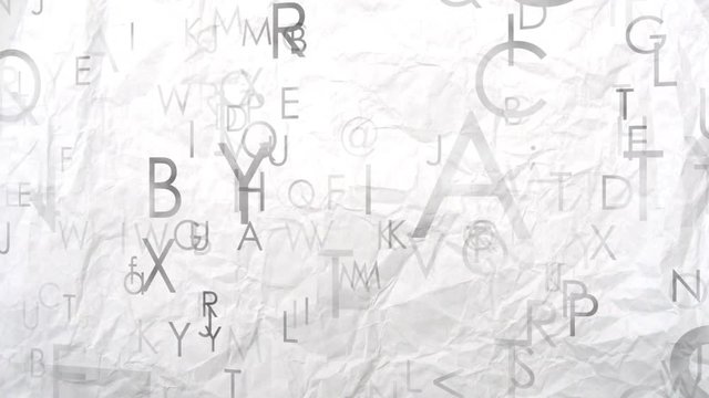 Letters loop seamles background.