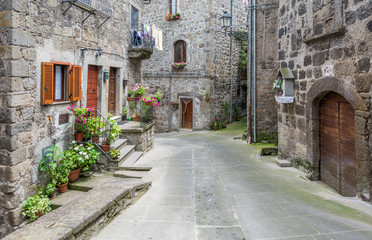 Fototapeta na wymiar Vitorchiano, medieval rural village in Viterbo Province, Lazio (Italy)
