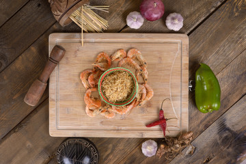 Dried Prawns and Dried Small Shrimps