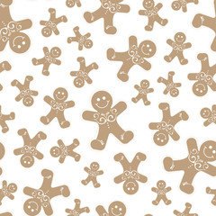 Gingerbread seemloess pattern