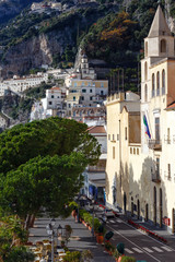 Fototapeta na wymiar Amalfi town street, Italy.