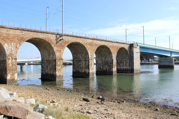 Bogenbrücke,Eisenbahnbrücke 