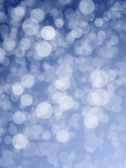 Blue Abstract Festive Background. Glitter Vintage Lights Background