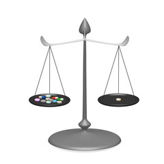 tablets on the scales