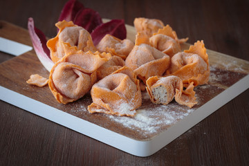 Home made tortellini