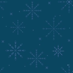 Fototapeta na wymiar Christmas. New Year print. snowflakes.