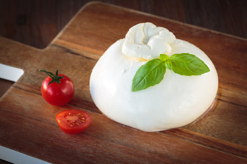 Italian mozzarella burrata