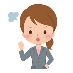 女性　ビジネスウーマン　イラスト