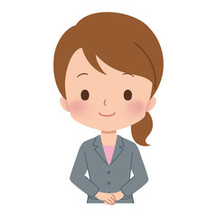 女性　ビジネスウーマン　イラスト