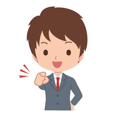 男性　ビジネスマン　イラスト