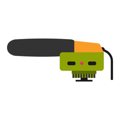 Microphone vector icon isolated