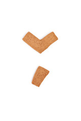 gingerbread letter, symbol - accents