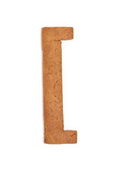 gingerbread letter, symbol - left bracket