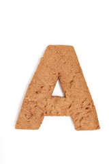 gingerbread letter - A