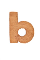 gingerbread letter - b