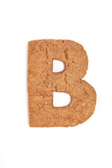 gingerbread letter - B