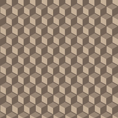 geometric polygon seamless pattern.Fashion graphic design.Vector illustration. Background design.Optical illusion 3D Modern stylish abstract texture. Template for print, textile, wrapping, decoration