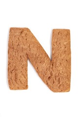 gingerbread letter -N