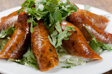 Rice-stuffed sausages called Mombar