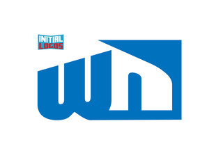 Fototapeta premium WN Initial Logo for your startup venture