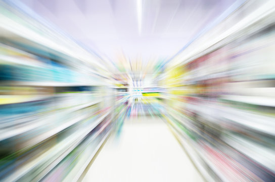 Super Market Bokeh As An Abstract Background