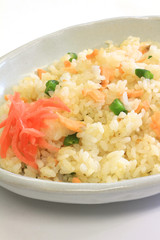 鮭のチャーハン