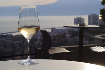 glass of wine