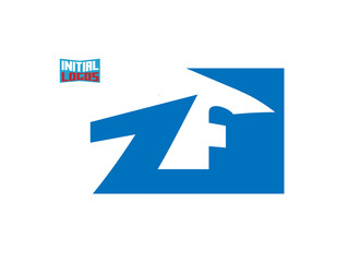 ZF Initial Logo for your startup venture