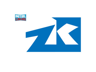 ZK Initial Logo for your startup venture