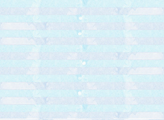 Abstract hand drawn blue watercolor illustration on white background, copy space for text