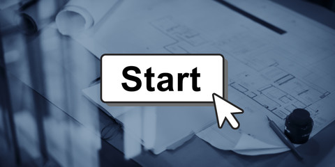 Start Starter Begin Build Launch Motivate First Concept