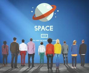 Space Astronaut Universe Galaxy Outer Concept