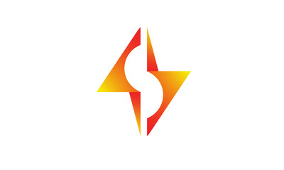 Arrow  letter S logo