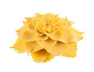 Pumpkin Carving Flower on white background