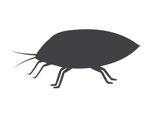 Plant Lice Insect Vector Silhouette