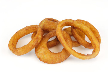 onion ring isolated on white background