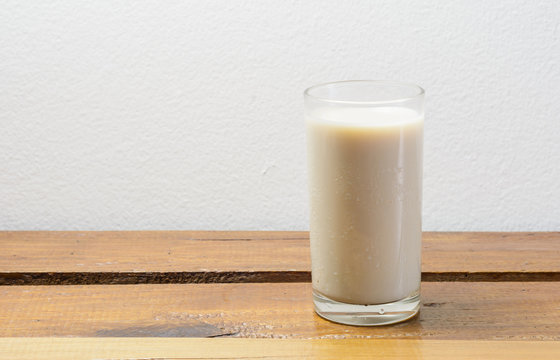 milk in glass