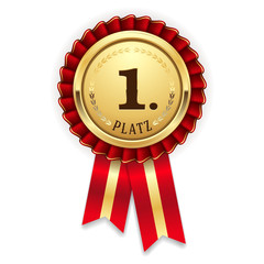 Goldene Medallie f&uuml;r den 1. Platz